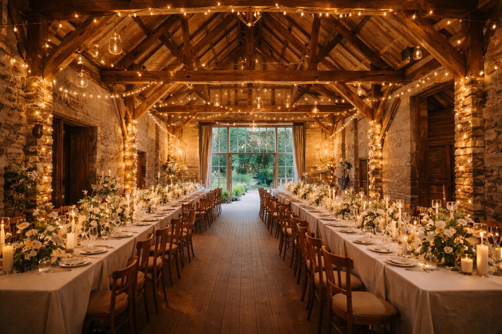 The Barn wedding venue interior